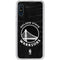 NBA Golden State Warriors Black Animal Print Galaxy A10e Clear Case