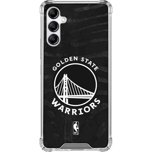 NBA Golden State Warriors Black Animal Print Galaxy A15 5G Clear Case