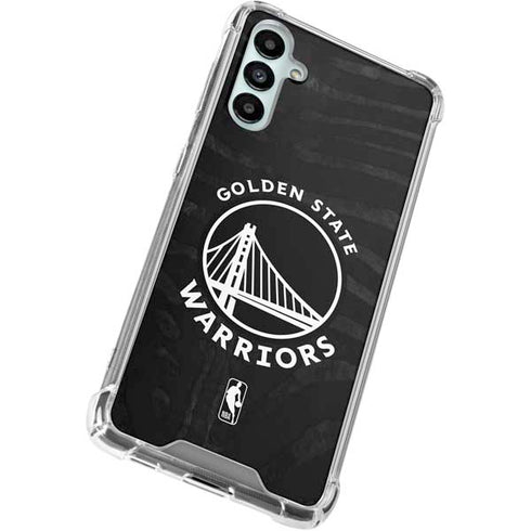 NBA Golden State Warriors Black Animal Print Galaxy A15 5G Clear Case