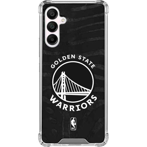 NBA Golden State Warriors Black Animal Print Galaxy A16 5G Clear Case