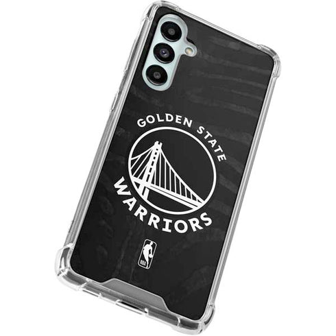 NBA Golden State Warriors Black Animal Print Galaxy A16 5G Clear Case