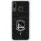 NBA Golden State Warriors Black Animal Print Galaxy A20 Clear Case