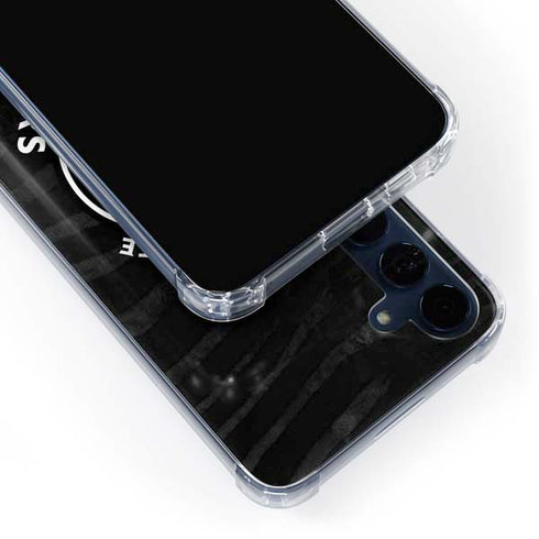 NBA Golden State Warriors Black Animal Print Galaxy A35 5G Clear Case