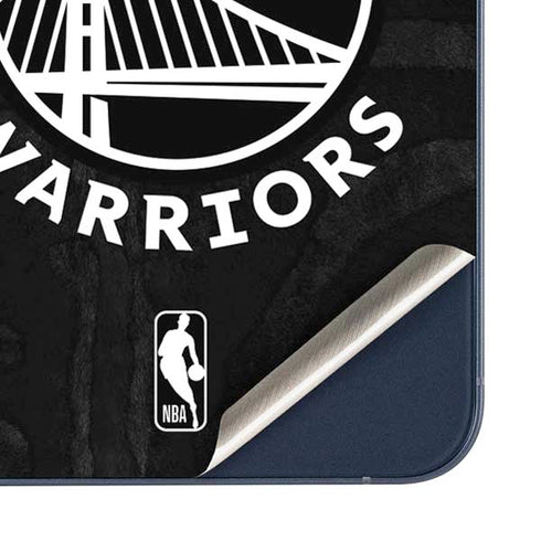 NBA Golden State Warriors Black Animal Print Galaxy A35 5G Skin