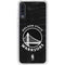 NBA Golden State Warriors Black Animal Print Galaxy A50 Clear Case