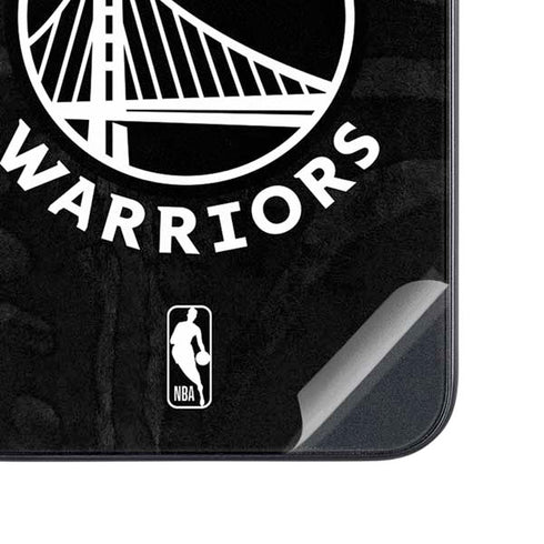 NBA Golden State Warriors Black Animal Print Galaxy A54 5G Skin