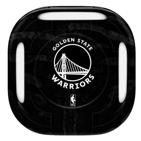NBA Golden State Warriors Black Animal Print Galaxy Buds Live Skin