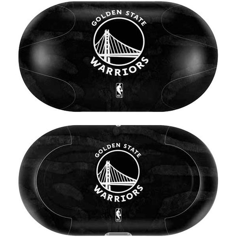 NBA Golden State Warriors Black Animal Print Galaxy Buds Plus Skin