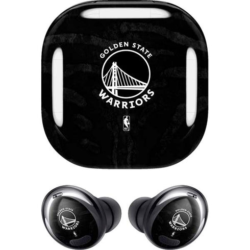 NBA Golden State Warriors Black Animal Print Galaxy Buds Pro Skin