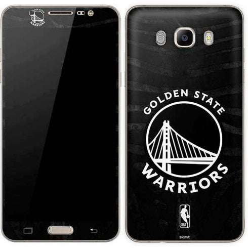 NBA Golden State Warriors Black Animal Print Galaxy J7 Skin