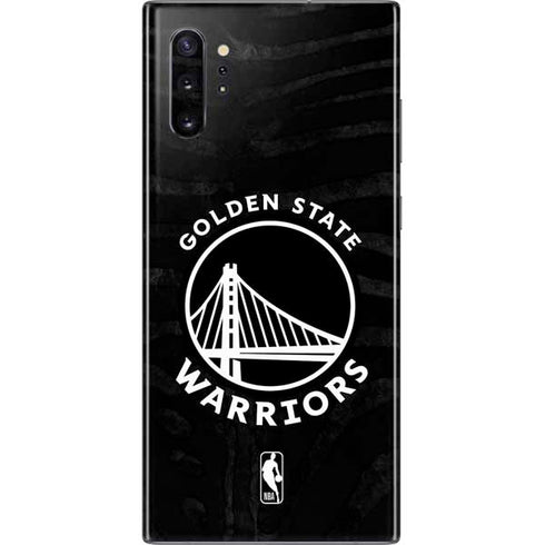 NBA Golden State Warriors Black Animal Print Galaxy Note 10 Plus Skin