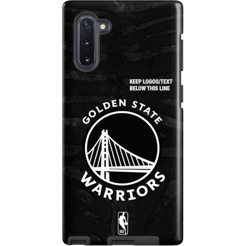 NBA Golden State Warriors Black Animal Print Galaxy Cases
