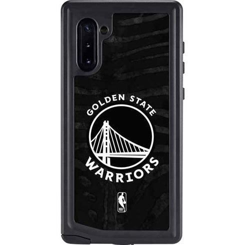 NBA Golden State Warriors Black Animal Print Galaxy Cases