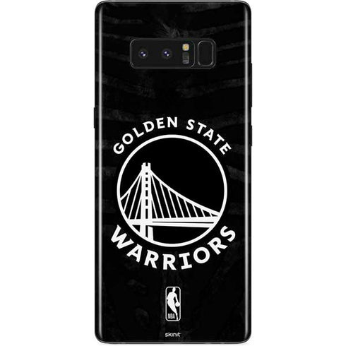 NBA Golden State Warriors Black Animal Print Galaxy Note 8 Skin