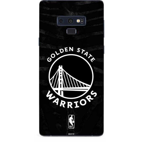NBA Golden State Warriors Black Animal Print Galaxy Note 9 Skin