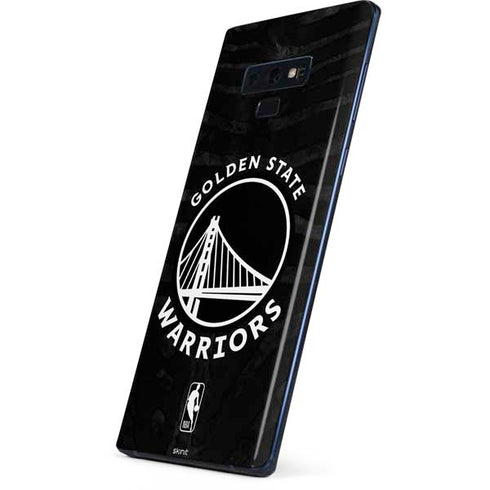 NBA Golden State Warriors Black Animal Print Galaxy Note 9 Skin
