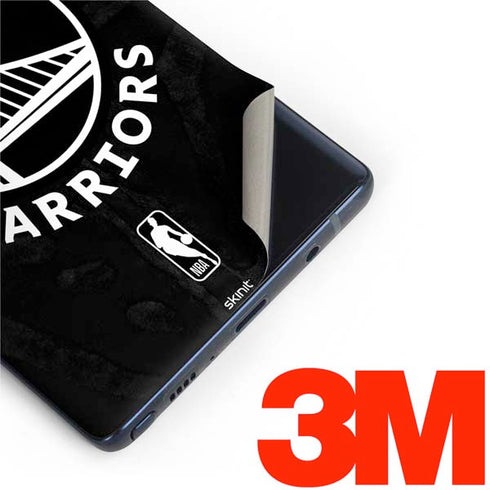 NBA Golden State Warriors Black Animal Print Galaxy Note 9 Skin