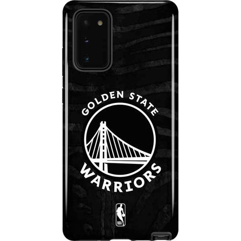 NBA Golden State Warriors Black Animal Print Galaxy Note20 5G Pro Case