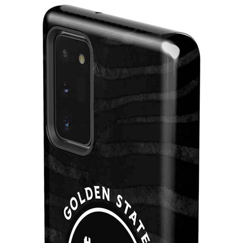NBA Golden State Warriors Black Animal Print Galaxy Note20 5G Pro Case