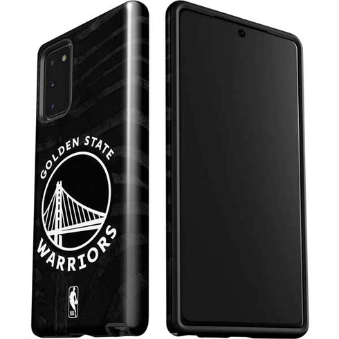 NBA Golden State Warriors Black Animal Print Galaxy Note20 5G Pro Case