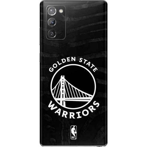 NBA Golden State Warriors Black Animal Print Galaxy Note20 5G Skin