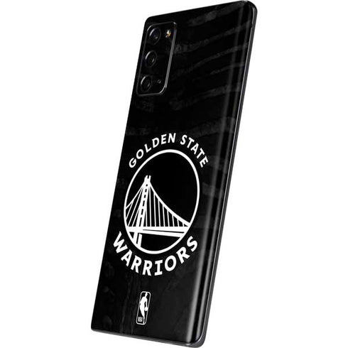 NBA Golden State Warriors Black Animal Print Galaxy Note20 5G Skin