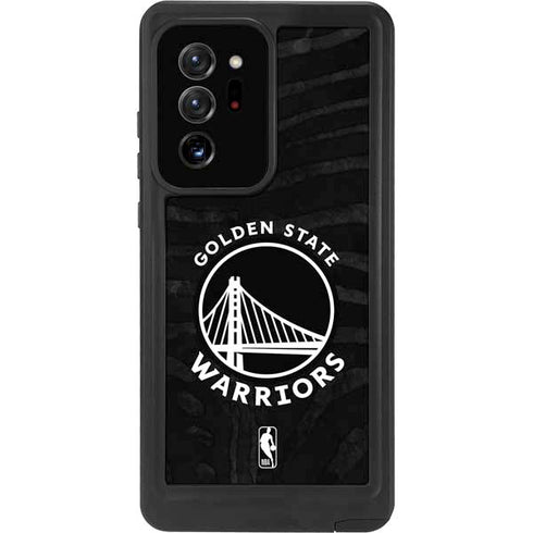 NBA Golden State Warriors Black Animal Print Galaxy Note20 Ultra 5G Waterproof Case