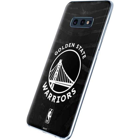 NBA Golden State Warriors Black Animal Print Galaxy S10e Skin