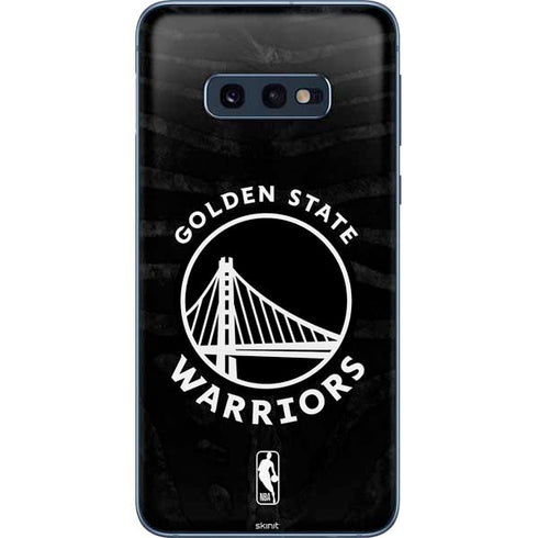 NBA Golden State Warriors Black Animal Print Galaxy S10e Skin