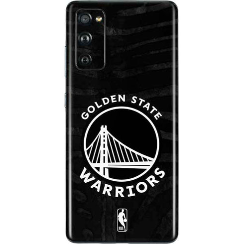 NBA Golden State Warriors Black Animal Print Galaxy S20 Fan Edition Skin