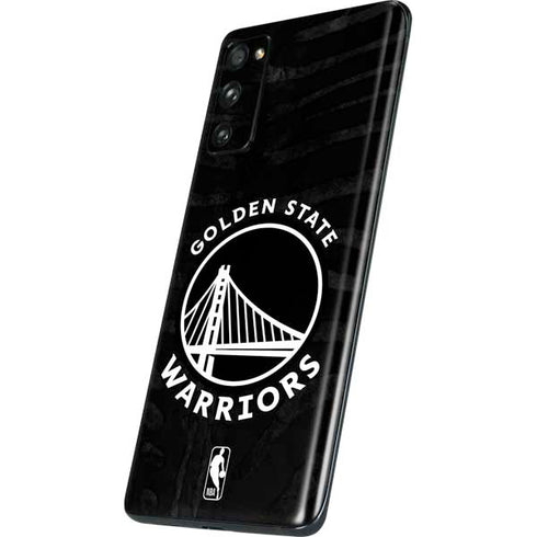 NBA Golden State Warriors Black Animal Print Galaxy S20 Fan Edition Skin