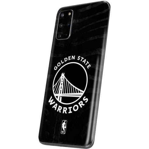 NBA Golden State Warriors Black Animal Print Galaxy S20 Plus Skin