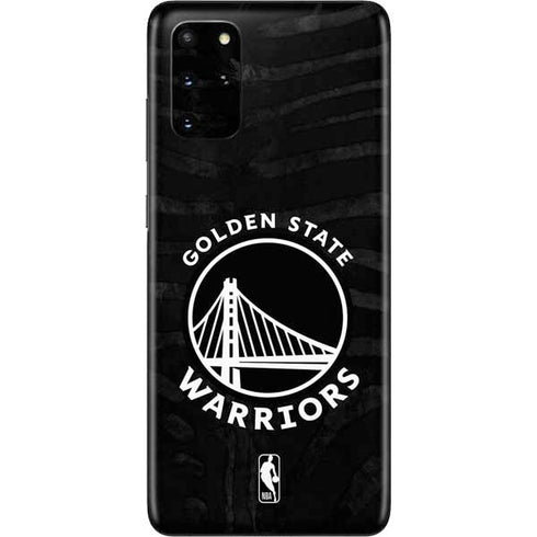 NBA Golden State Warriors Black Animal Print Galaxy S20 Plus Skin