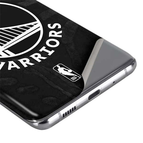 NBA Golden State Warriors Black Animal Print Galaxy S20 Plus Skin