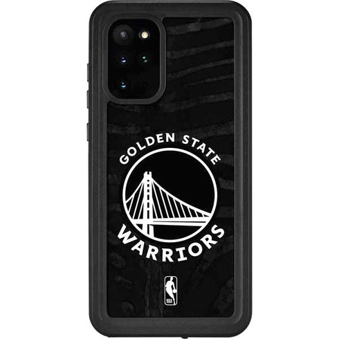 NBA Golden State Warriors Black Animal Print Galaxy S20 Plus Waterproof Case
