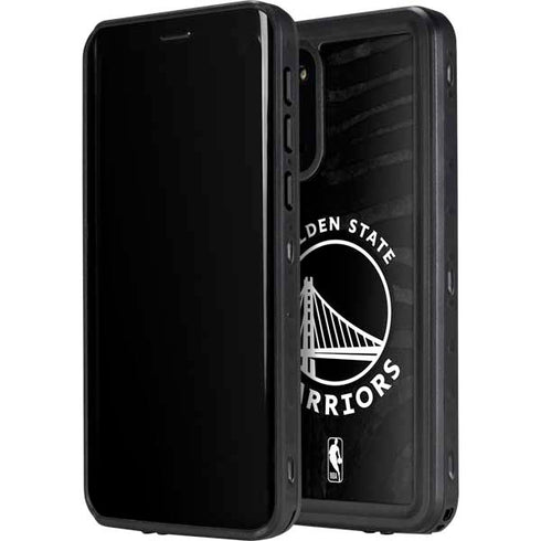 NBA Golden State Warriors Black Animal Print Galaxy S20 Plus Waterproof Case