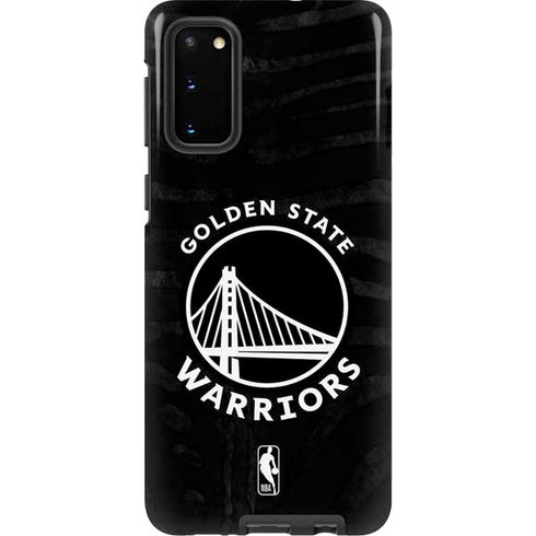 NBA Golden State Warriors Black Animal Print Galaxy S20 Pro Case