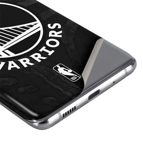 NBA Golden State Warriors Black Animal Print Galaxy S20 Skin