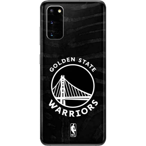 NBA Golden State Warriors Black Animal Print Galaxy S20 Skin