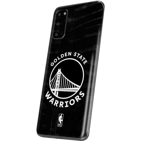 NBA Golden State Warriors Black Animal Print Galaxy S20 Skin
