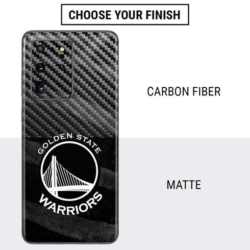 NBA Golden State Warriors Black Animal Print Galaxy S20 Ultra 5G Skin