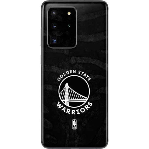 NBA Golden State Warriors Black Animal Print Galaxy S20 Ultra 5G Skin