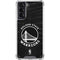 NBA Golden State Warriors Black Animal Print Galaxy S21 5G Clear Case