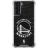 NBA Golden State Warriors Black Animal Print Galaxy S21 5G Clear Case