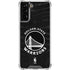 NBA Golden State Warriors Black Animal Print Galaxy S21 FE Clear Case