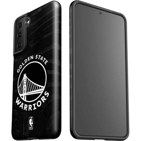 NBA Golden State Warriors Black Animal Print Galaxy S21 FE Pro Case