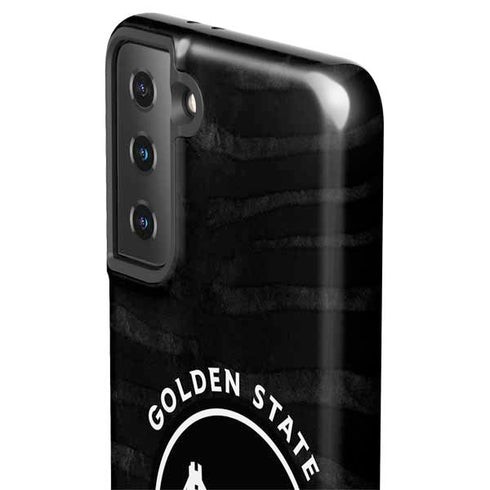 NBA Golden State Warriors Black Animal Print Galaxy S21 Plus 5G Pro Case