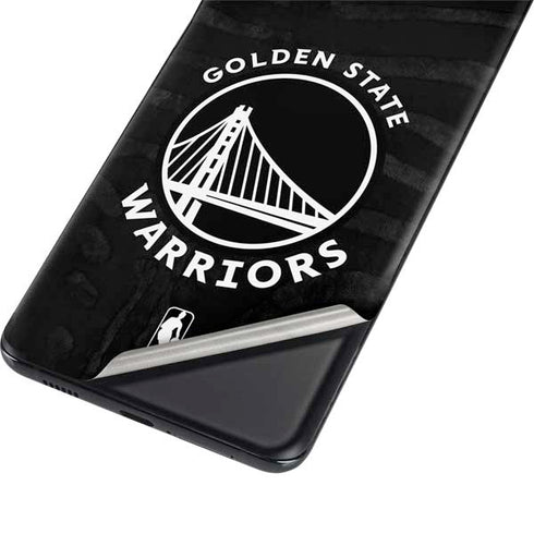 NBA Golden State Warriors Black Animal Print Galaxy S21 Plus 5G Skin