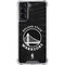 NBA Golden State Warriors Black Animal Print Galaxy S22 Clear Case
