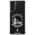 NBA Golden State Warriors Black Animal Print Galaxy S22 Clear Case